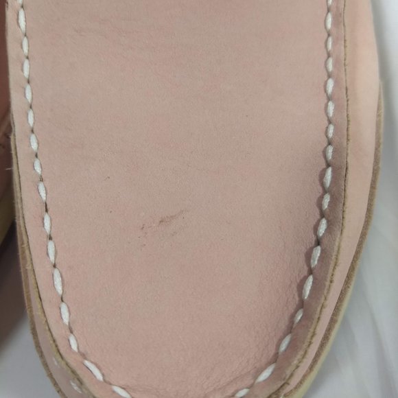Old Maui Brand Pink Slip On Mules Loafers Women's Size 7.5 Leather - Picture 6 of 9